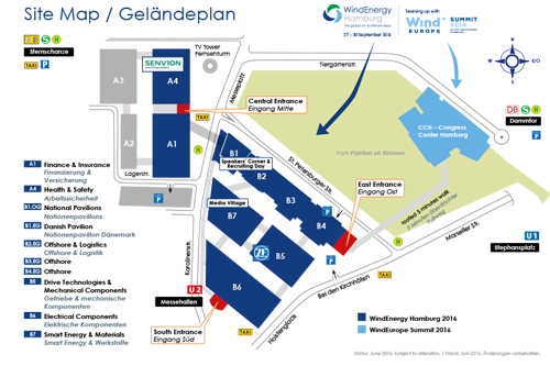 WindEnergy Hamburg Geländeplan