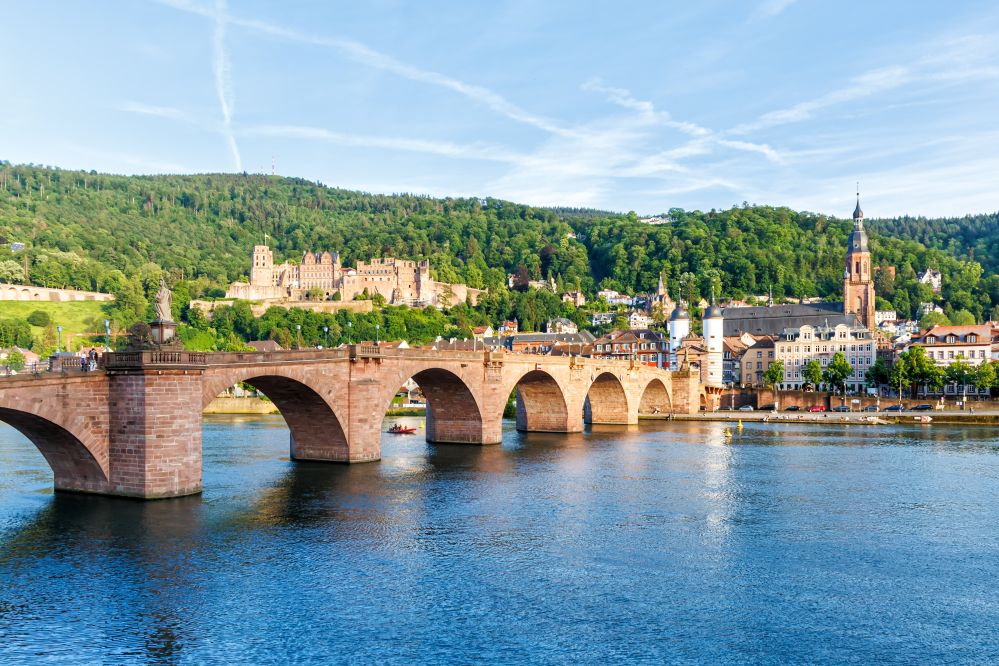 Heidelberger Schloss und Neckar