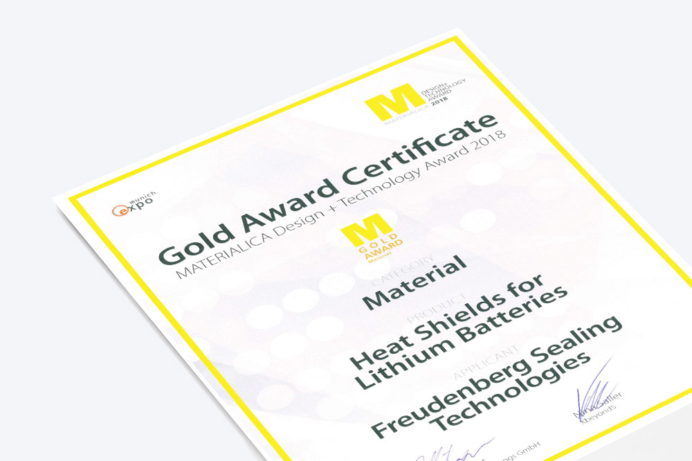 Gold Award Certificate