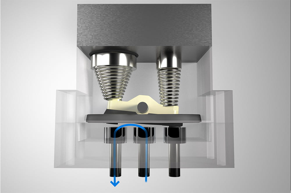 Visualization Wippventil Rocker Valve